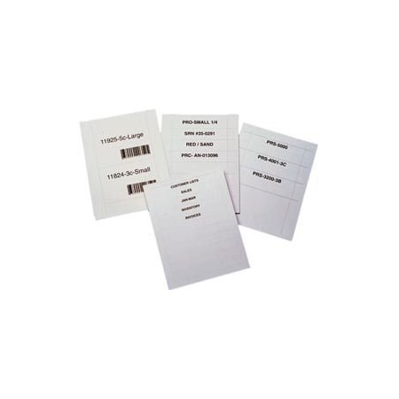 Aigner Index Laser Insert Sheets, Letter - Pref. 13/16" x 8" (600 pcs/pkg) LI10812